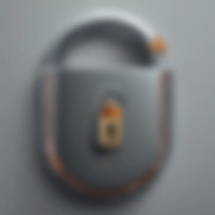 Lock and Key Symbolizing Email Protection