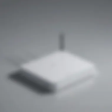 Illustration of minimalist design WiFi router