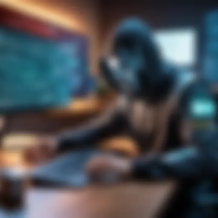 Graphic emphasizing continuous education in cybersecurity