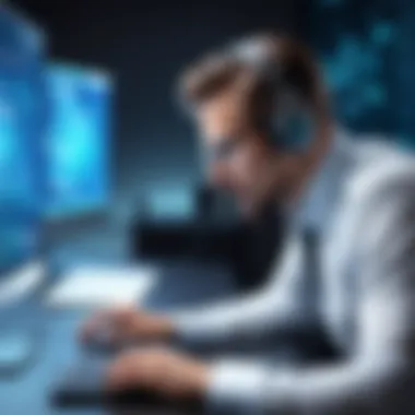 A cybersecurity professional analyzing a call support strategy