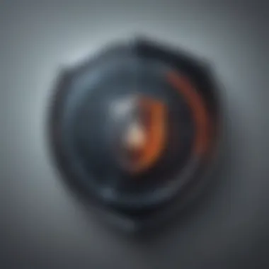 Navigating NIST Data Security Standards Shield with digital lock icon