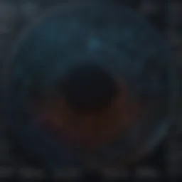 Visual representation of the dark web structure and its layers