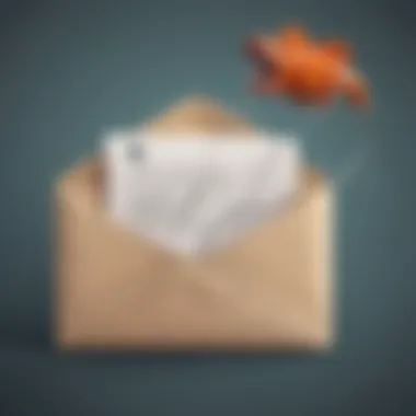 Phishing Hook in Email Envelope