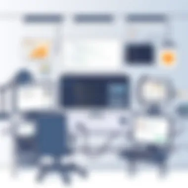 An engaging workspace set up for AWS lab exercises showcasing various tools