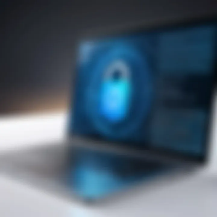Conceptual image of privacy by design in technology