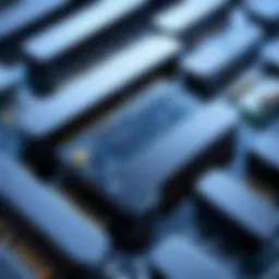 Conceptual illustration of internet infrastructure