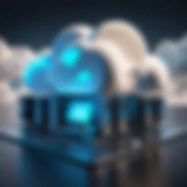 Cloud Security Fortress Illustration Cloud Security Fortress