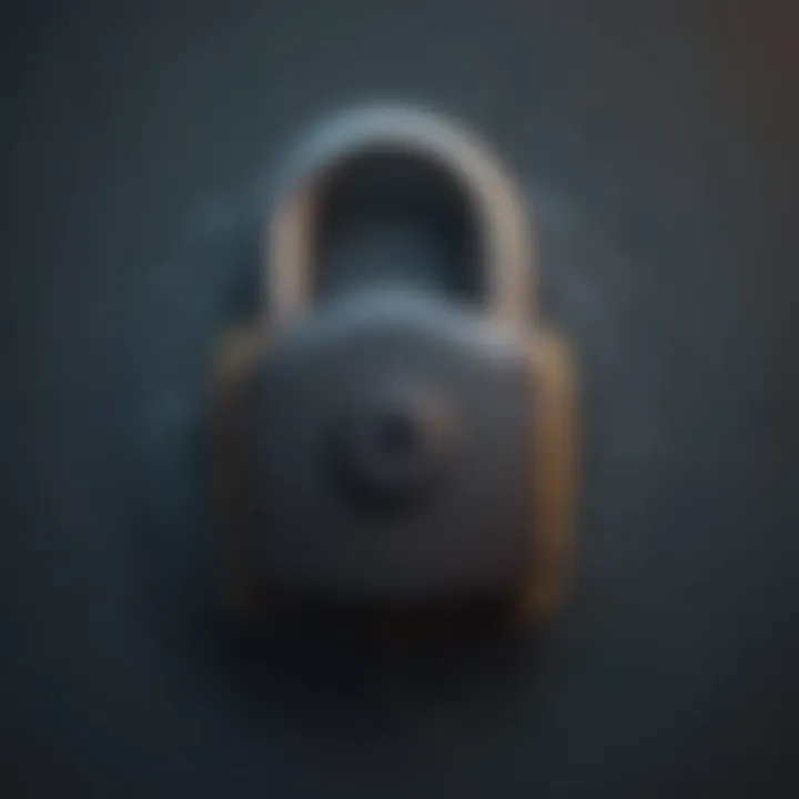 Lock and Key symbolizing secure digital communication