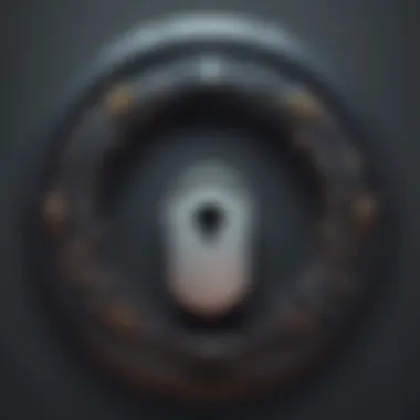 Unlocking the Power of Complex Passwords Keyhole with intricate password characters symbolizing password complexity