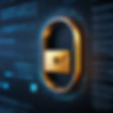 Encryption Features in Secure Email Login Secure email login interface showcasing encryption features.