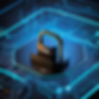 Visual Representation of Enhanced Network Security Network security illustration