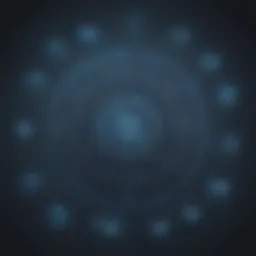 Abstract concept of cybersecurity strategy