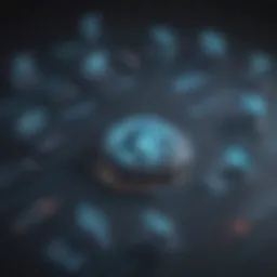 Illustration depicting a sophisticated DDoS attack