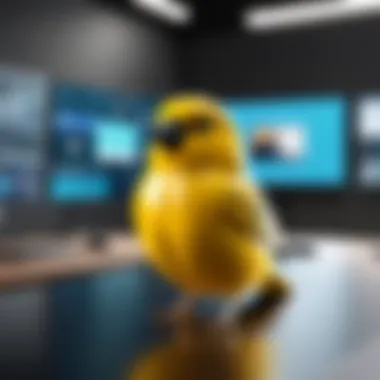 Canary Camera monitoring a commercial environment
