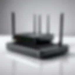 Visual representation of a modern router beside an old router