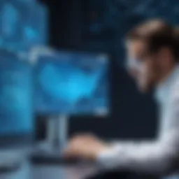Cybersecurity engineer analyzing code