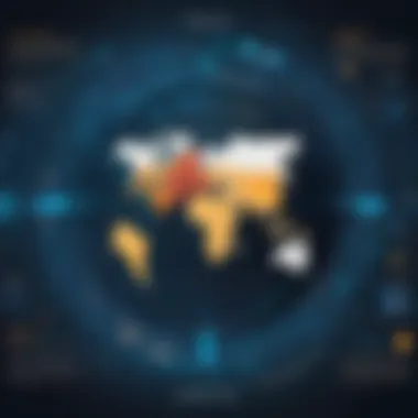 Threat Landscape in Cybersecurity Infographic showcasing threats to sensitive data systems