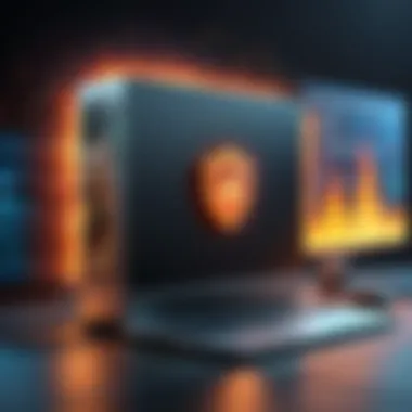 The Role of Firewalls in Cybersecurity A sophisticated firewall protecting a network