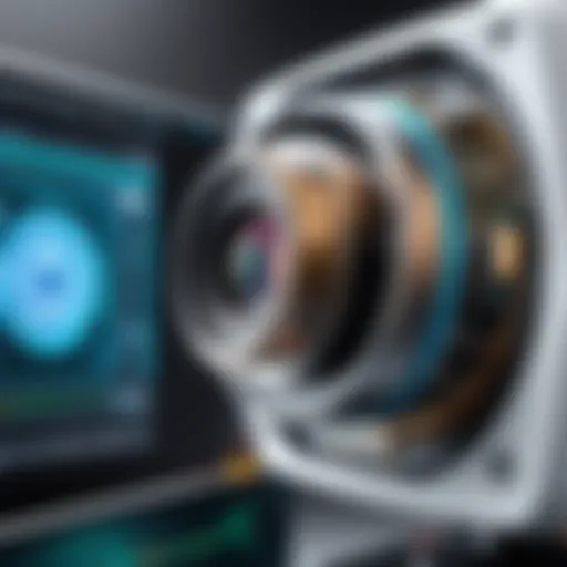 Advanced enterprise security camera technology showcasing high-resolution imaging capabilities.