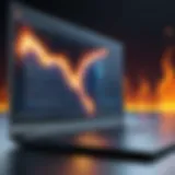 Conceptual representation of firewall software protecting a network