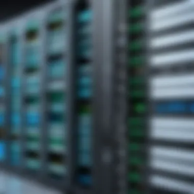 Network Switches in Data Center Operations Schematic showing network switches in a data center environment