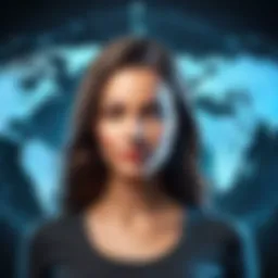 A digital representation of an Identity Management System showcasing various identity elements.