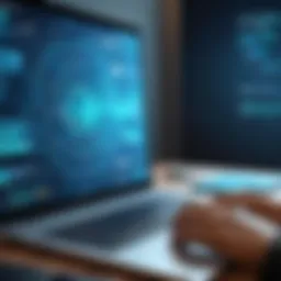 An abstract representation of cyber threats