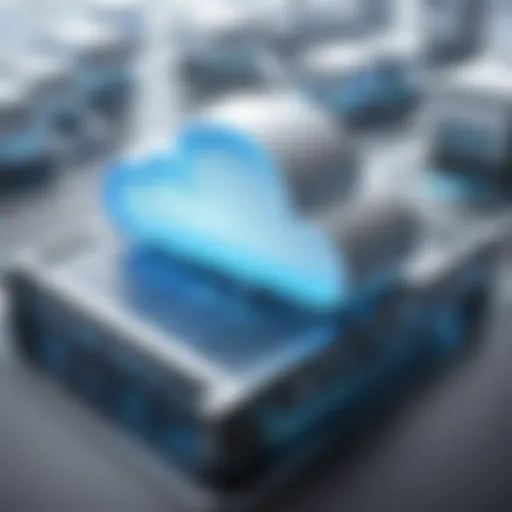 A visual representation of cloud infrastructure architecture.