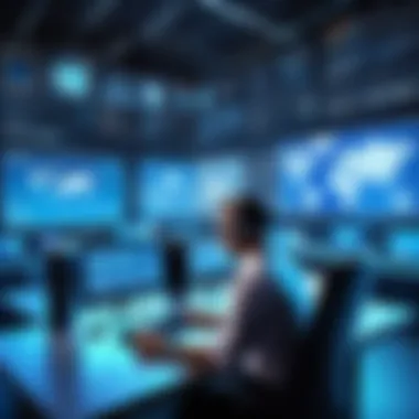 Illustration depicting the evolution of cyber threats and advancements in IPS technology