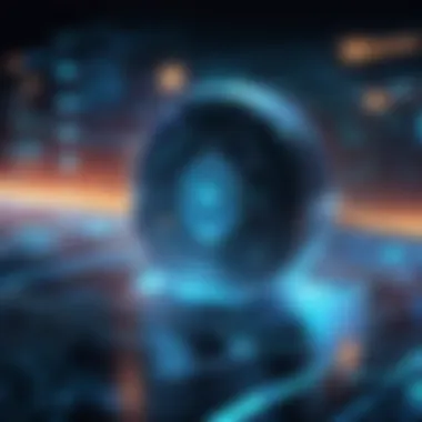 Emerging Technologies in Cybersecurity A futuristic illustration showcasing emerging technologies in cybersecurity.