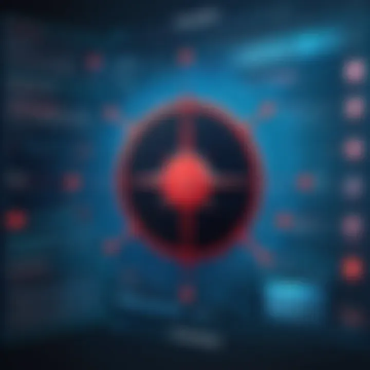 A visual diagram showing methodologies of malware attacks