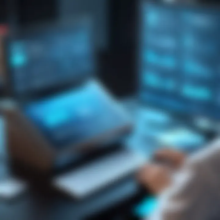 An illustration depicting cybersecurity measures specific to POS systems.