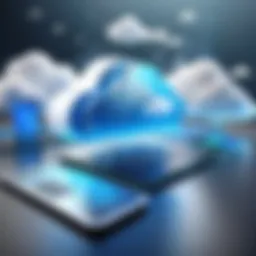 Conceptual representation of cloud computing architecture