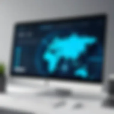 VPN User Interface Layout User interface layout showcasing VPN settings and options