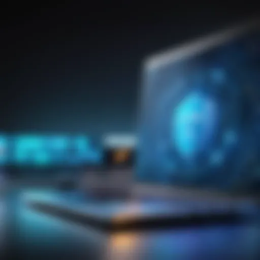 Representation of a VPN connection securing data online