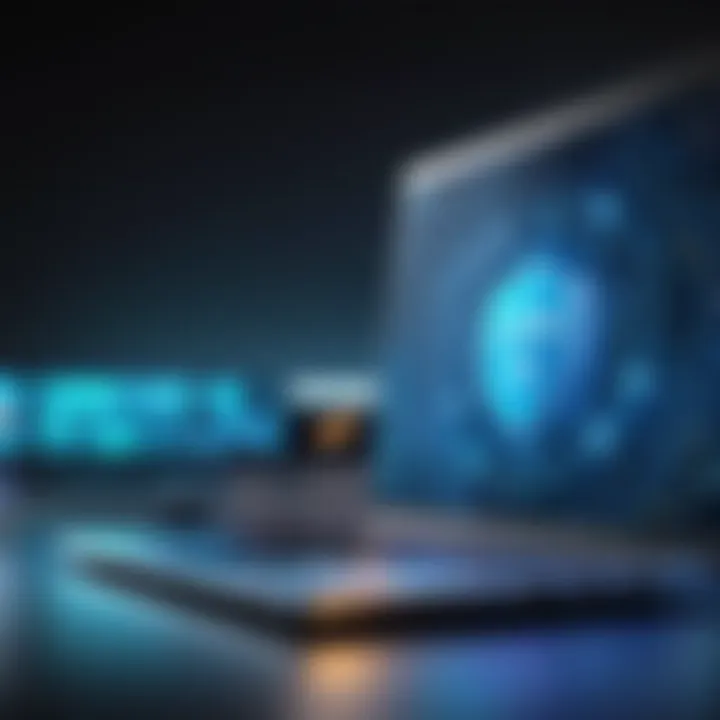 Representation of a VPN connection securing data online