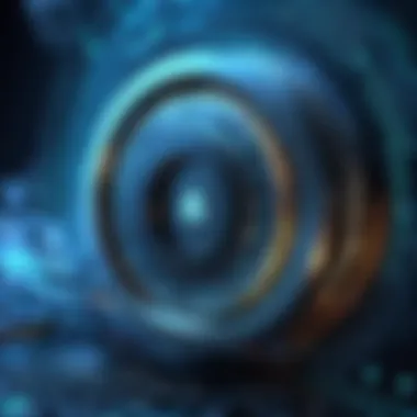 The Mechanics of Data Encryption Abstract depiction of data encryption in a VPN