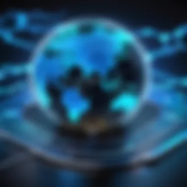 Connecting the World with VPNs Illustration of global connectivity through VPN technology