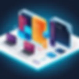 Diagram illustrating the Domain Name System architecture