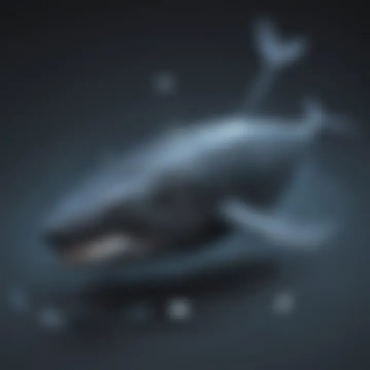 Illustration of a whale symbolizing whaling cyber threat